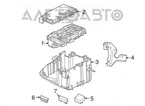 Blocul de siguranțe sub capotă pentru Jeep Grand Cherokee WK2 11-21