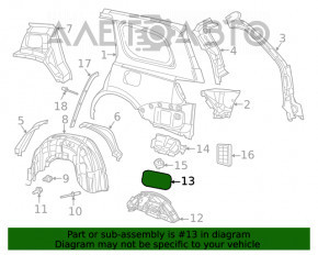 Capacul rezervorului de combustibil Jeep Grand Cherokee WK2 14-21 asamblat