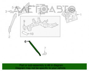 Suport radiator stânga Acura MDX 14-20