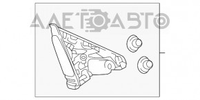 Крышка зеркала внутренняя левая Honda Accord 18-22