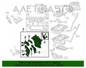 Capota motorului Jeep Cherokee KL 14- 3.2