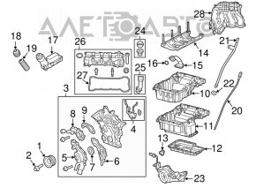 Capota motorului Jeep Cherokee KL 14- 3.2