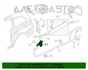 Manerul de deschidere a capacului portbagajului pentru Honda CRV 12-14 gri