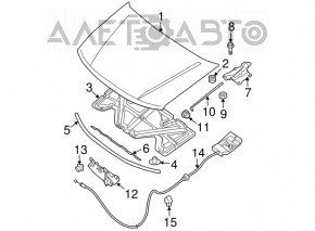 Bara de capota stanga Infiniti JX35 QX60 13-