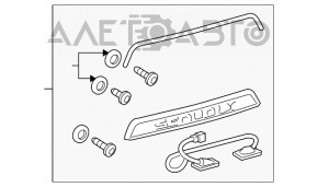 Moldura portbagaj Toyota Sequoia 08-16 crom