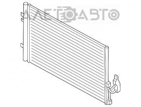 Radiatorul de aer condiționat al condensatorului BMW X3 F25 11-17 nou aftermarket