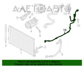 Evaporatorul de aer condiționat pentru BMW X3 F25 11-17 2.0T