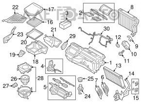 Radiatorul complet pentru BMW X3 F25 11-17