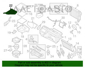 Grila stergatoarelor din plastic dreapta pentru BMW X3 F25 11-17