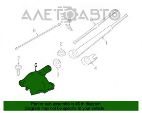 Matura trapezoidală cu motor spate pentru BMW X3 F25 11-17