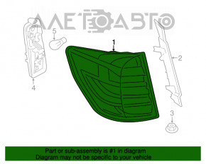 Lampa exterioară aripă stângă BMW X3 F25 11-17