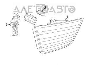 Lampa interioară pentru capacul portbagajului stânga BMW X3 F25 11-17