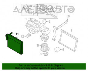 Evaporator BMW X3 F25 11-17