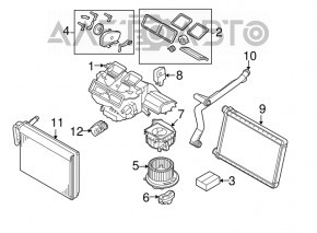 Evaporator BMW X3 F25 11-17