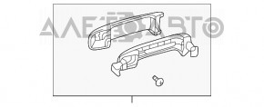 Mânerul ușii exterioare din spate stânga Toyota Sequoia 08-16 crom