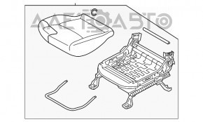 Scaun șofer Mitsubishi Outlander Sport ASX 13-15 fără airbag, manual, material textil negru subțire