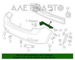 Suportul pentru bara spate stânga Acura ILX 13-18, nou, original