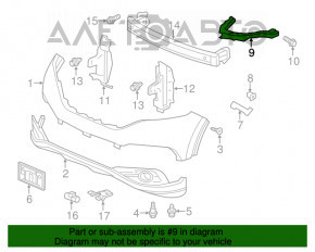 Suportul de bara-far dreapta față pentru Honda CRV 12-14, nou, original