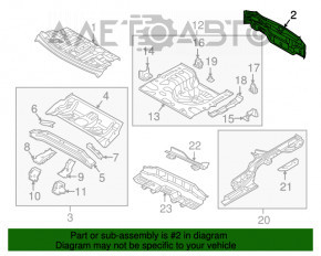 Panoul din spate al modelului Kia Forte 4d 17-18