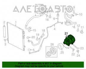 Compresorul de aer condiționat Dodge Challenger 15- 3.6