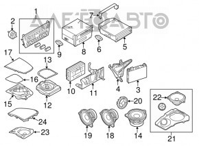 Динамик в торпеде BMW 3 F30 12-18 HiFi