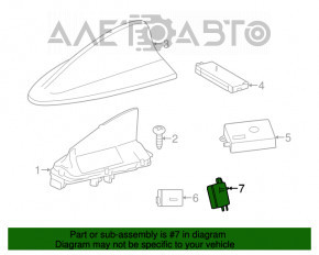 Amplificator antenă capac portbagaj BMW 3 F30 12-18