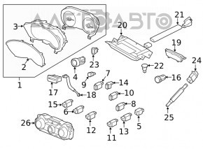 Controlul climatizării pentru Subaru Forester 19- SK manual, 1 zonă.