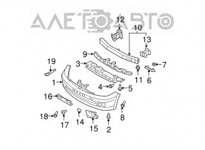 Capacul carligului de tractare pentru bara fata Nissan Versa 1.8 10-12