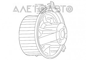 Мотор вентилятор задней печки Dodge Journey 11- OEM