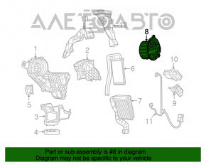 Мотор вентилятор задней печки Dodge Journey 11- OEM