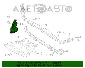 Protecția arcului lateral stânga pentru Nissan Rogue Sport 17-19