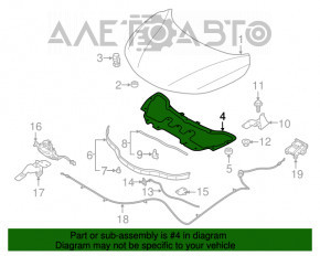 Izolarea capotei Nissan Rogue Sport 17-19