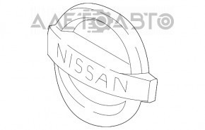 Emblema grilei radiatorului Nissan Rogue Sport 17-19 sub camera