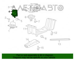 Кронштейн подушки двигателя правый Jeep Grand Cherokee WK2 11-21 3.6