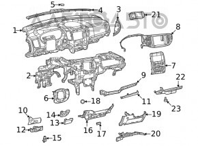 Tubul de protecție subtorpilor pentru Jeep Grand Cherokee WK2 14-21