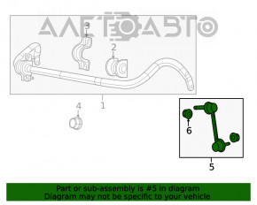 Bară stabilizatoare față dreapta Dodge Durango 11-15