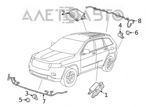 Modulul controlerului corpului Jeep Grand Cherokee 14-21