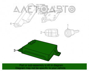 Modulul de control al receptorului de intrare fără cheie Dodge Challenger 15-