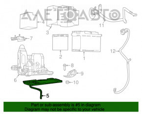 Platforma pentru baterie auto Jeep Compass 17 - tip 2