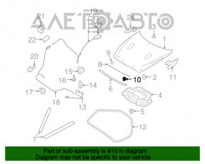 Suportul de fixare a barei de sprijin a capotei Nissan Sentra 20-