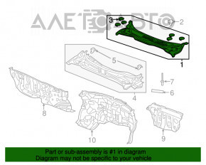 Grila stergatoarelor din plastic pentru Acura MDX 17-20, restul