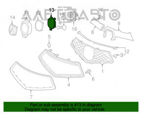 Grila radiatorului Acura MDX 17-20 post-restilizare