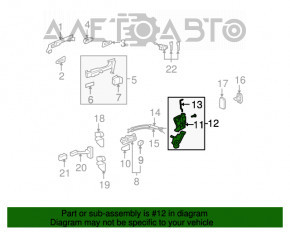 Blocare ușă față dreapta Lexus LS460 LS600h 07-09 cu închidere automată.