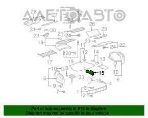 Spumă de polistiren pentru instrumentul stâng Lexus LS460 LS600h 07-08