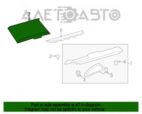 Perdeaua electrică pentru Lexus LS460 LS600h 07-09, gri.