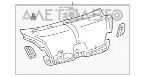 Capacul portbagajului pentru Lexus LS460 LS600h 07-12 cu închidere automată.