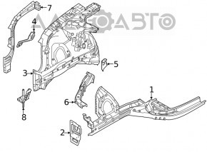 Четверть передняя правая Hyundai Sonata 20-22