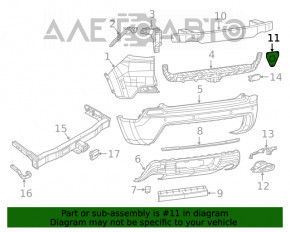 Кронштейн заднего бампера правый Jeep Cherokee KL 14-21