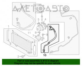 Bobina de condensare a compresorului de aer condiționat Subaru Legacy 17-19