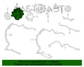 Pompa de direcție asistată hidraulic pentru Dodge Journey 11- 3.6